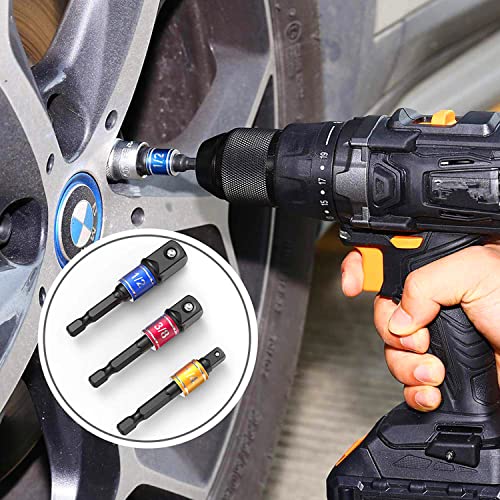 Individual Drive Sockets Adapter Drill Bit Extension Right Angle Drill Attachment Short Screwdriver Bits