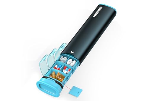 Metal 7 Day Pill Organizer 2 Times a Day