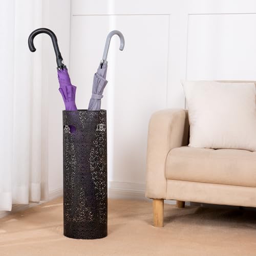 21 inch Copper Lace Heavy Duty Metal Umbrella Stand