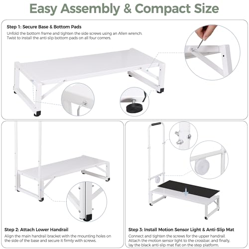 Bed Step Stool for Adults