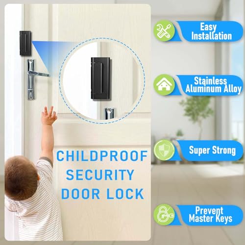 1Pack Door Reinforcement Lock Home Security