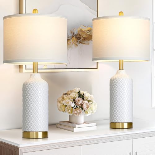 Ceramic Table Lamp Set ot 2