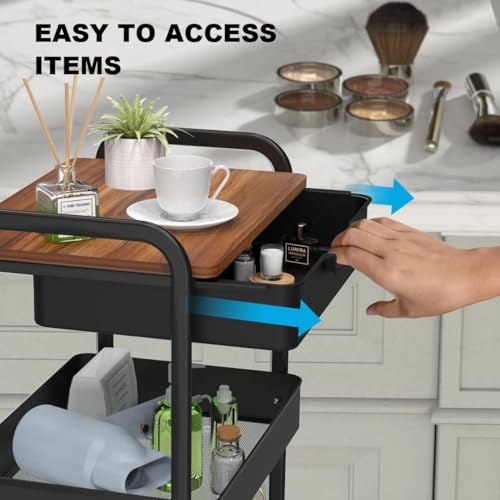 Utility Rolling Cart with Table Top