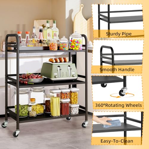 3 Tier Rolling Cart