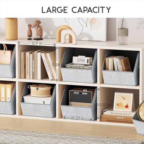 Fabric Closet Storage Cubes Square Storage Bins with Dual Handles