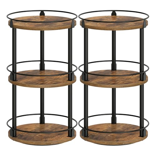 Spice Rack Set of 2 Lazy Susan Organizer