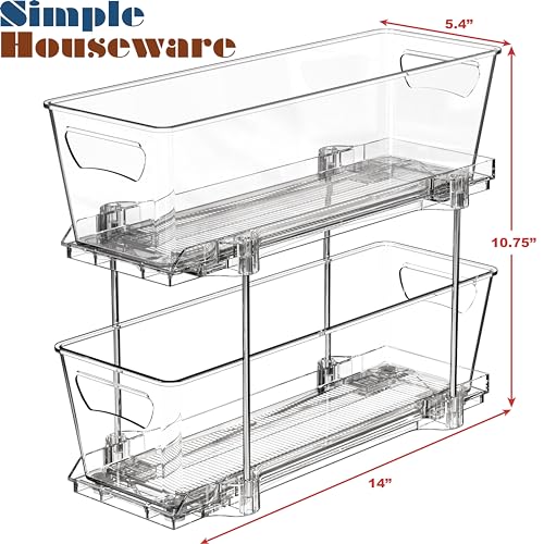 SimpleHouseware 2Tier Basket Drawer Cabinet Pull