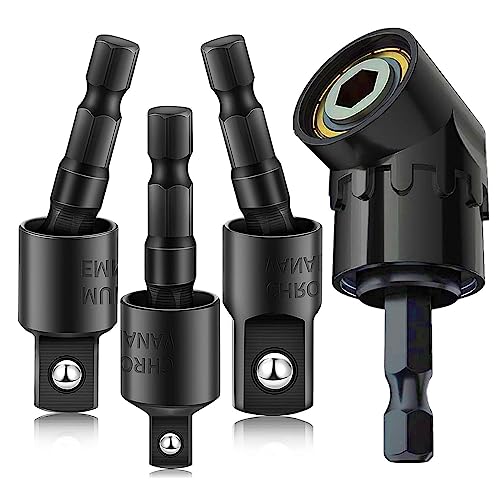 Individual Drive Sockets Adapter Drill Bit Extension Right Angle Drill Attachment Short Screwdriver Bits