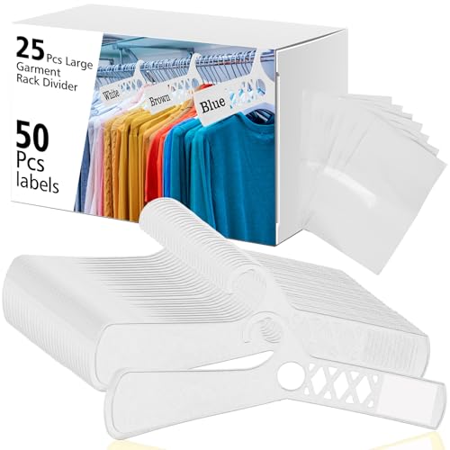 Large Closet Dividers and White Blank Cards