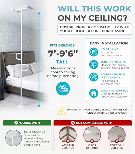 Floor to Ceiling Grab Bar