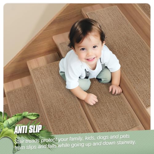 Linen Stair Treads for Wooden Steps