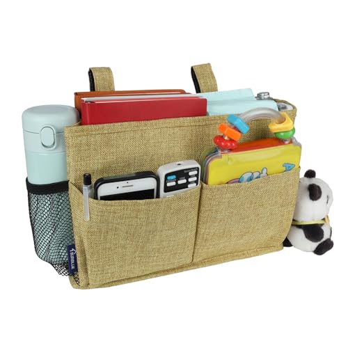 Bedside Caddy Hanging Organizer Bedside Storage Bag for Bunk and Hospital Beds
