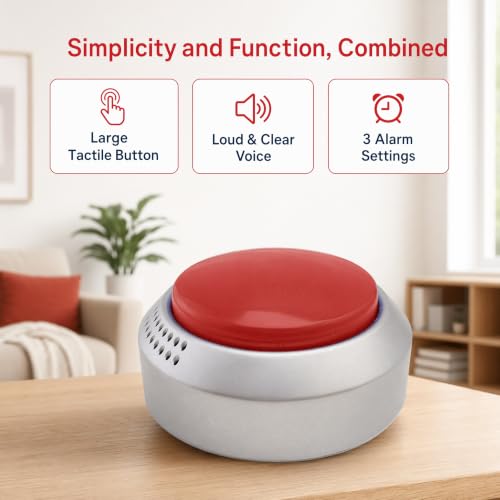 Recordable Voice Button with Large Red Push Button