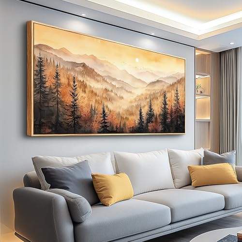 Wood Framed Canvas Wall Art for Living Room Wall Decor for Bedroom Office Wall Decoration White Flower Painting Farmhouse Pictures Artwork Room Aesthetic Home Decor 20x40 in
