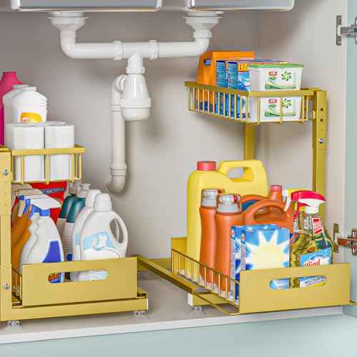 L Shaped Under Sink Organizer