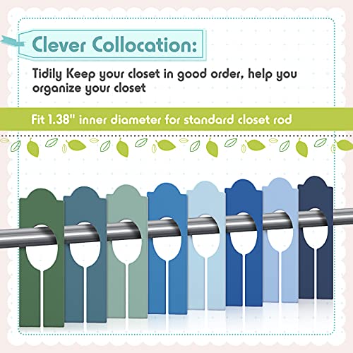 64 Pcs Closet Dividers Hanging Clothes Clothing Rack