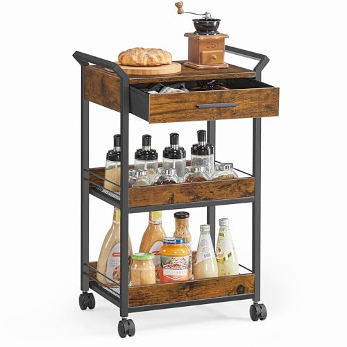 Storage Cart Rolling Utility Cart with Table Top