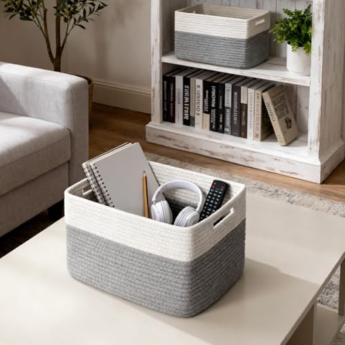 5 Pack Woven Storage Baskets