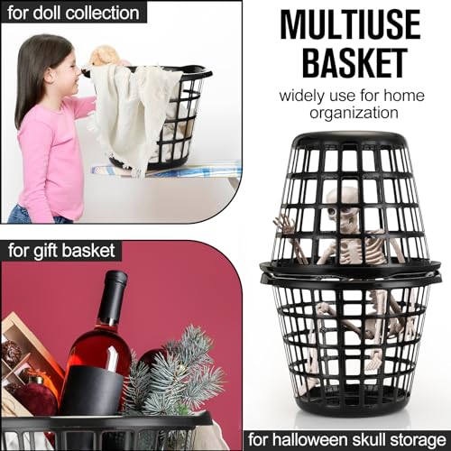 Plastic Round Laundry Baskets with Easy Carry Handles