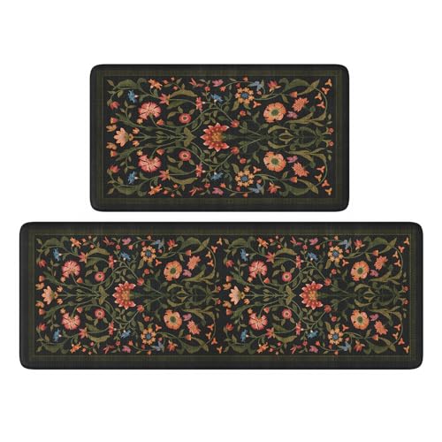 Modern Floral Kitchen Mats