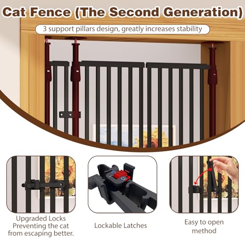 75″ Extra Tall Cat Gate for Doorway
