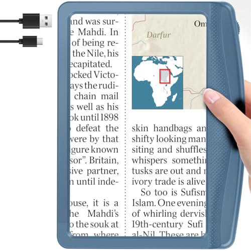 Rechargeable Magnifying Glass with Light