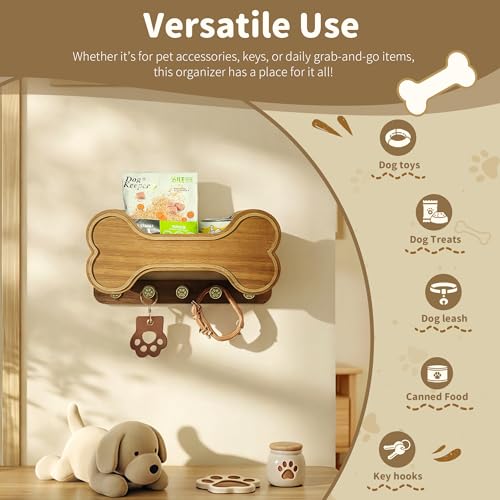 Decorative Dog Leash Holder for Wall