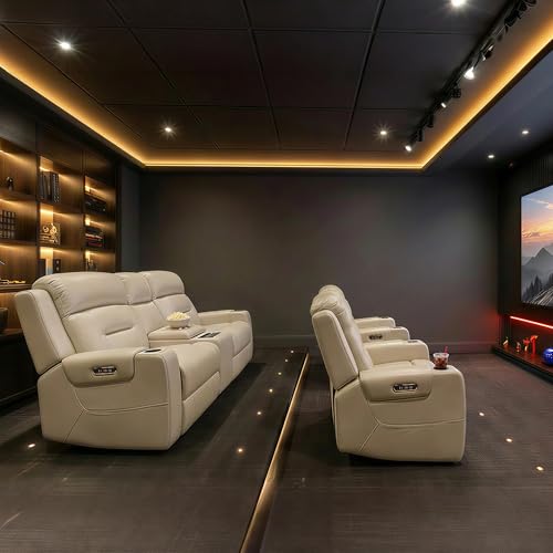Genuine Leather Power Recliner Chair