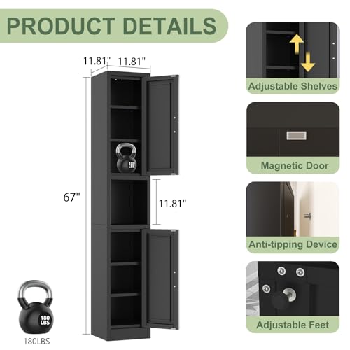 Tall Narrow Storage Cabinet Metal Bathroom Cabinet