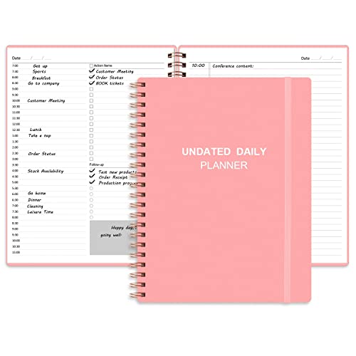 Undated Daily Planner A4 A5 3 Color