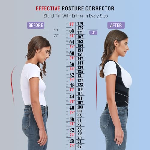 Back Brace Posture Corrector for Women and Men with Spine Vertical Alignment System
