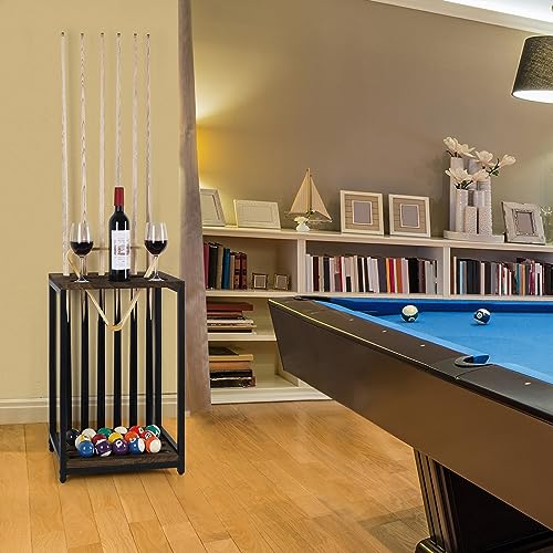 Pool Cue Holder Pool Stick Holder Pool Cue Stick Rack Wood Floor Stand Billiard Stick Holder Pool for Billiard Room Club