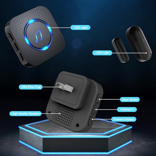 Door Chime Wireless Door Chimes When Door Open Entry for Business