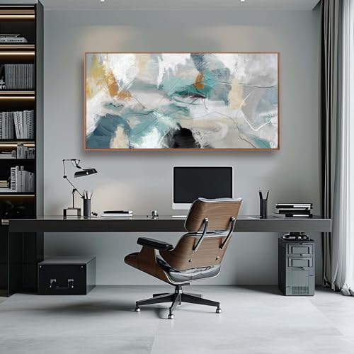 Green Wall Art Large Artwork Pink Wall Decor Abstract Wall Decorations Black Art White Flowers Paintings Plum Blossom Room Decor
