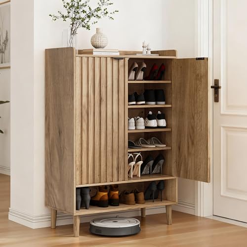 Shoe Cabinet with 2 Flip Drawers