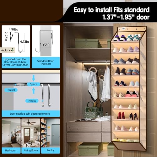 10 Tier Hanging Shoe Rack
