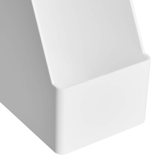 Non-Merchandised) Rectangular Plastic Organizer - Magazine Rack, 1-Pack, White