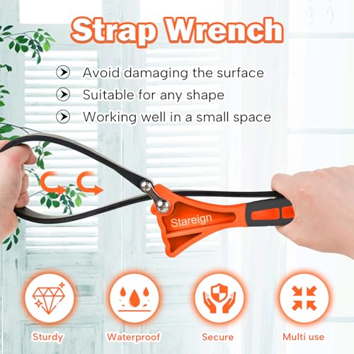 2 Pack Rubber Strap Wrench
