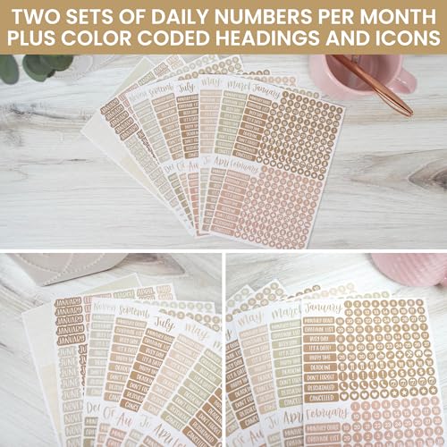 Calendar Essentials Planner Stickers