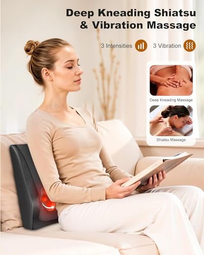 Shiatsu Back Massager with Heat Vibration