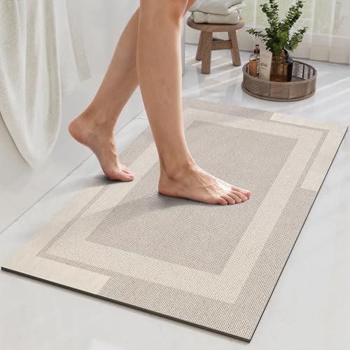 YDKL Non Slip Bath Mat Ultra Thin Bathroom Rugs Fit Under Door