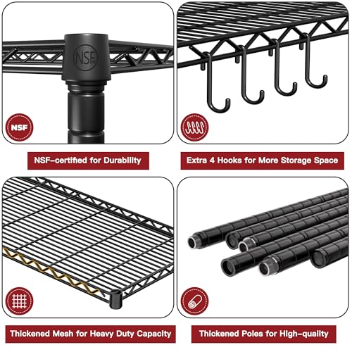 Wire Shelving 0512 Wire Shelving Black May