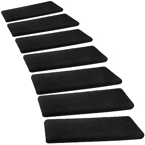 Bullnose Carpet Stair Treads Ultra Plush for Wooden Steps