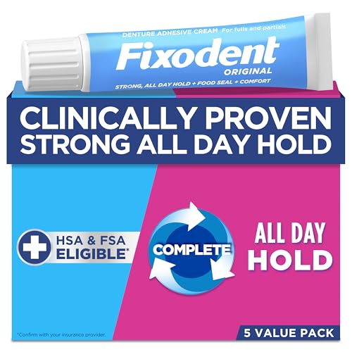 Original Secure Denture Adhesive Cream for Full and Partial Denture Wearers