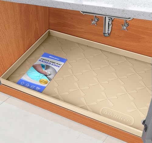 Waterproof Under Sink Mat Silicone Kitchen Cabinet Liner