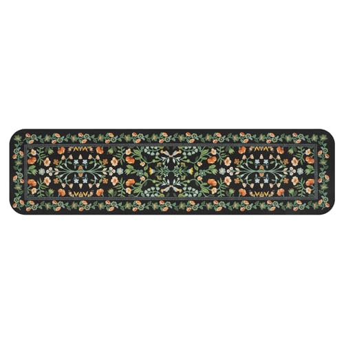 Stair Treads Non Slip Floral Stair Runner