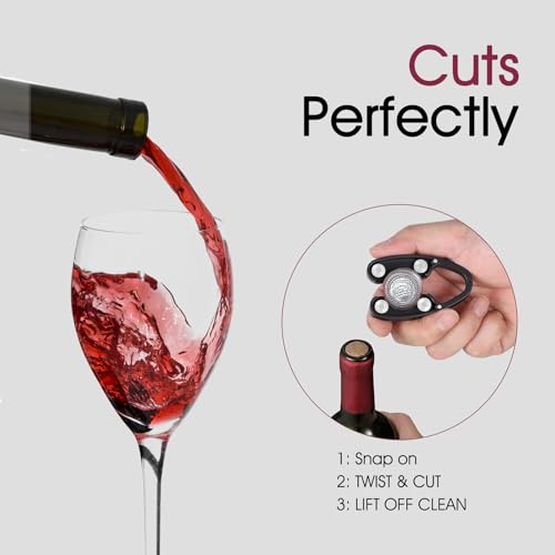 Wine Foil Cutter with Magnetic Design