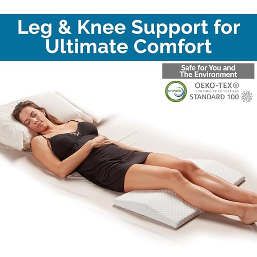 Lumbar Support Pillow for Sleeping Memory Foam Pillow for Back Pain Relief