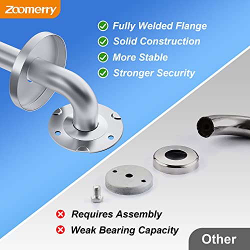 2 Pack Shower Grab Bar 304 Stainless Steel Bathroom Grab Bar Handle Bathroom Shower Balance Bar Safety Hand Rail Support Handicap Elderly Senior Gravida Assist Bath Handle