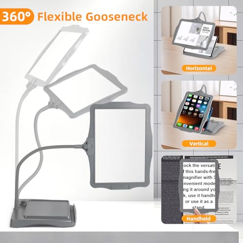 Magnifying Glass with Light and Stand